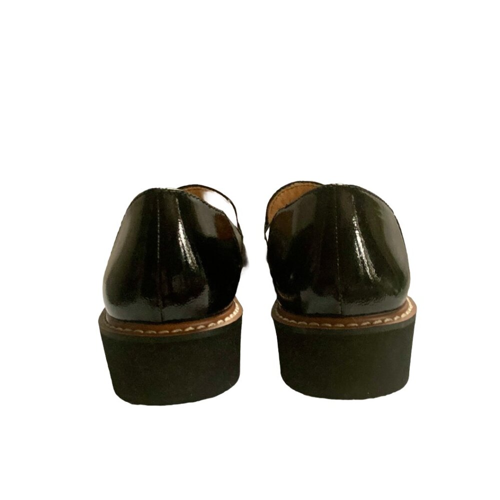 NWOB NATURALIZER Women's Andie Black Patent Leather Platform Slip-on Loafers 5.5 - Picture 5 of 6